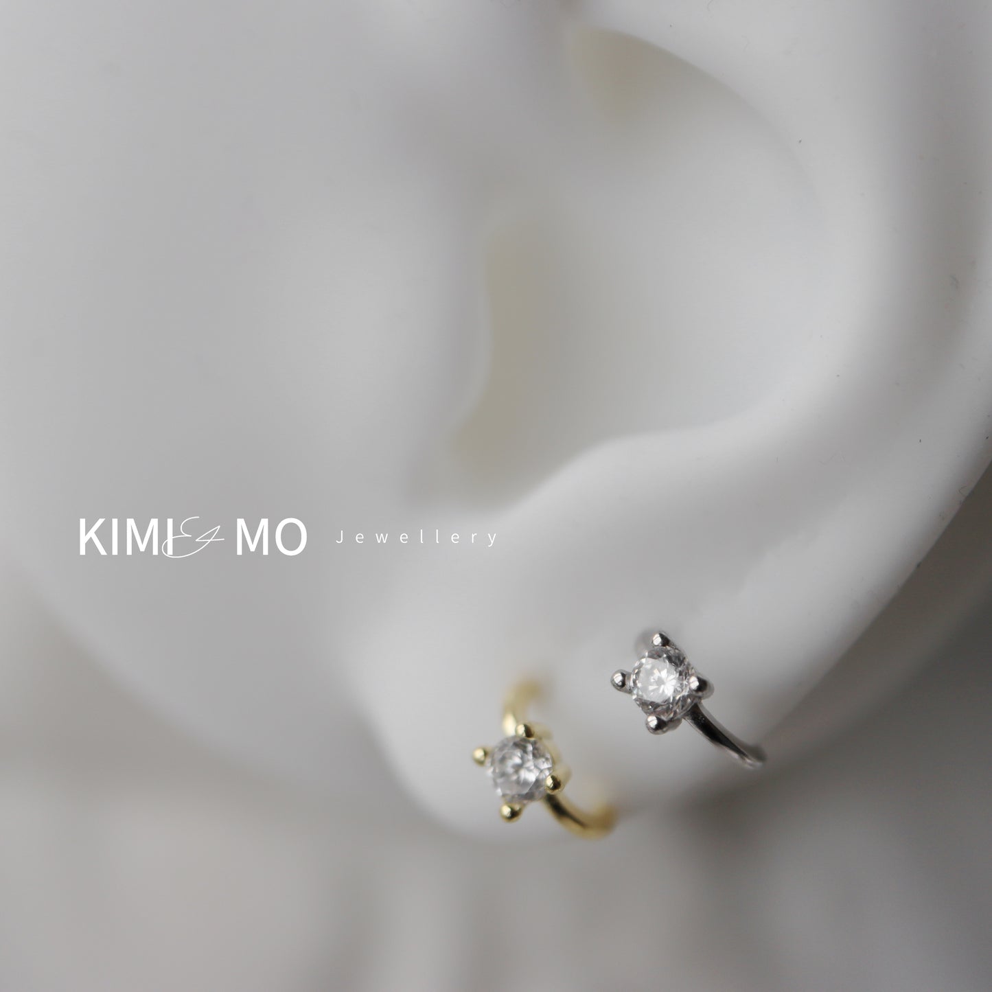 Mini Cerceau Diamant - Or Vermeil & Argent Sterling -**Cerceau**