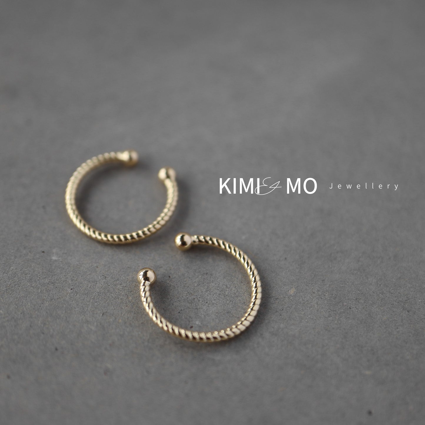 Ear Cuff trenzado - Oro Vermeil -**Colección Minimalista**