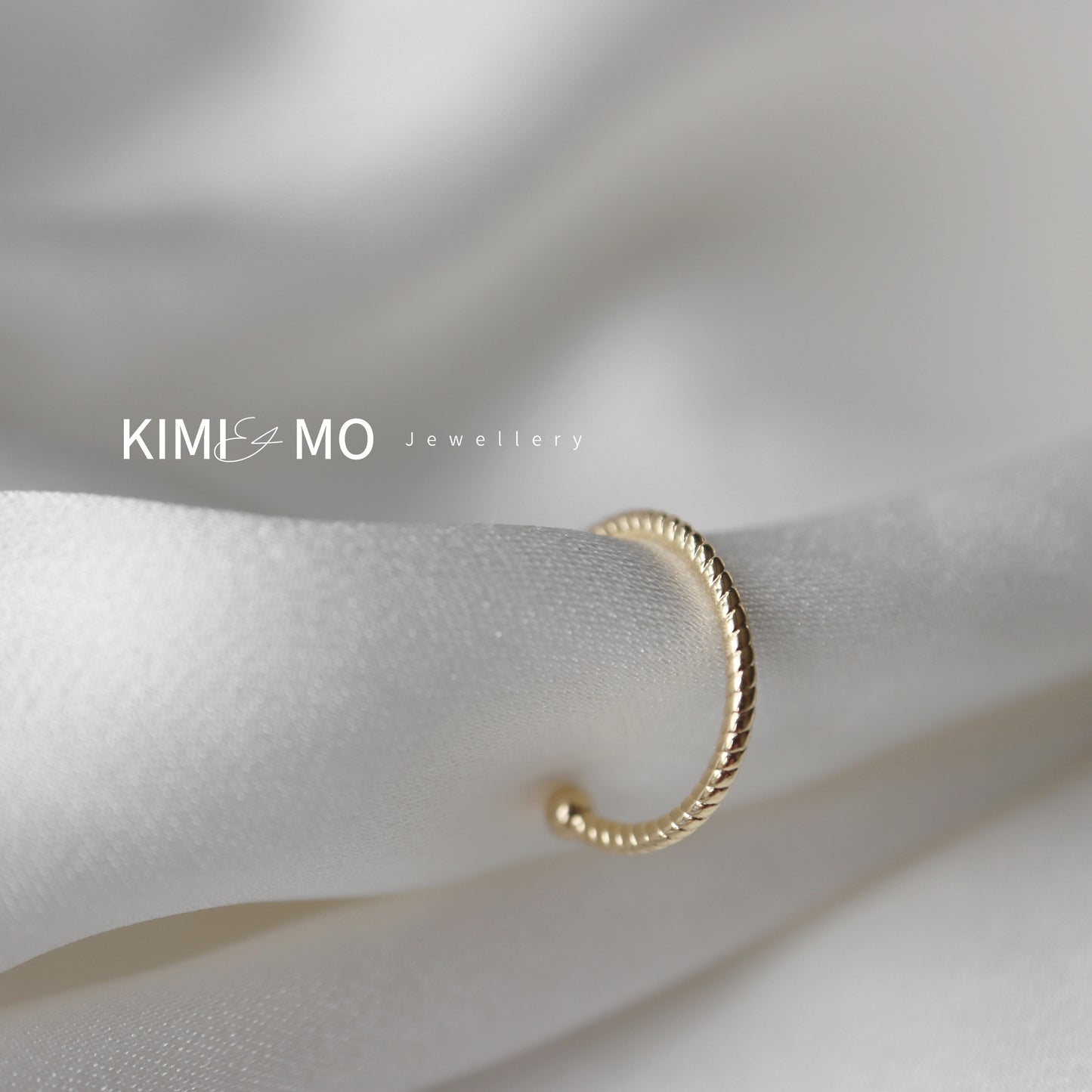 Braided Ear Cuff • Minimalist Earring • Gold Vermeil