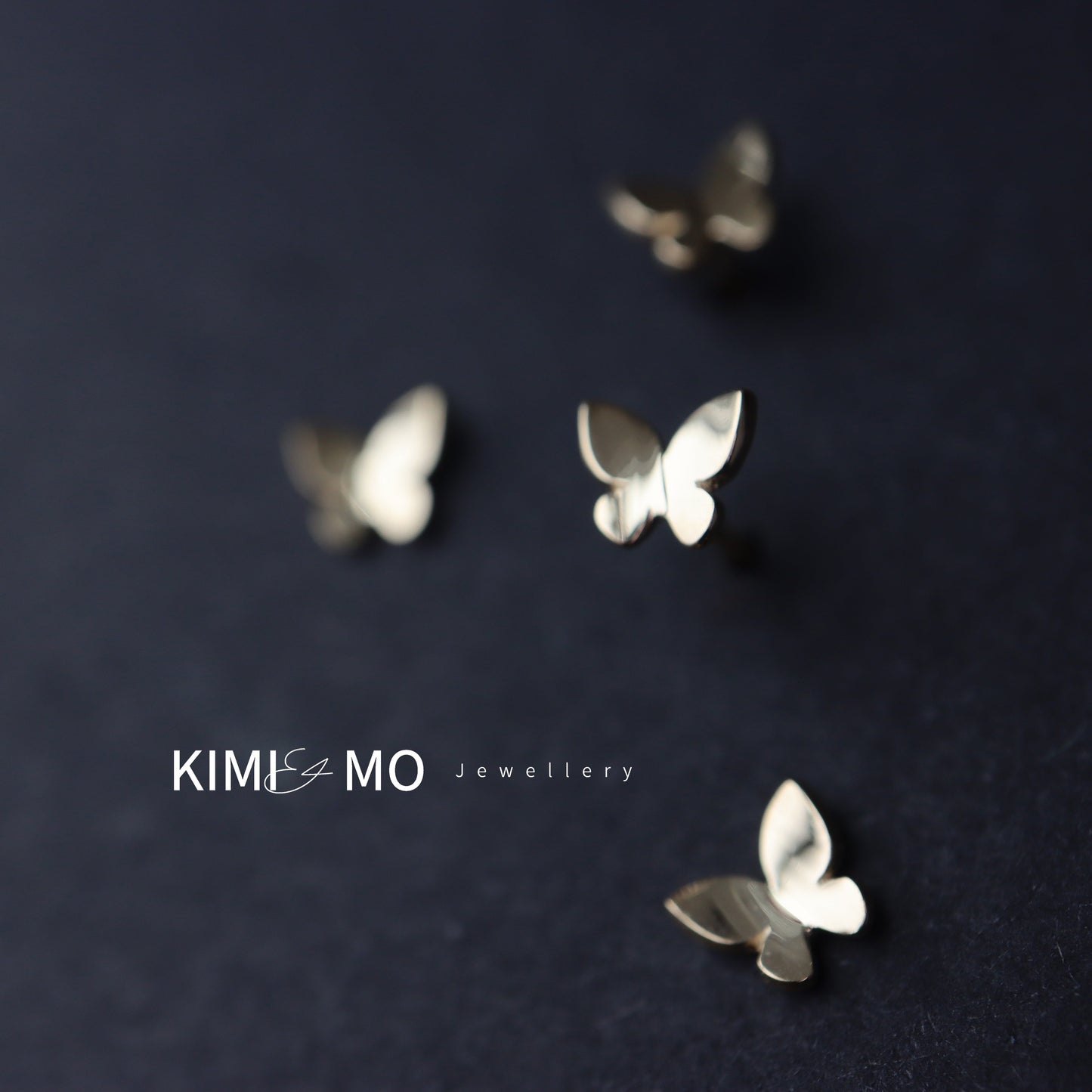 Boucles d’oreilles Butterfly Stud - Vermeil doré et argent sterling -**Collection Papillon**