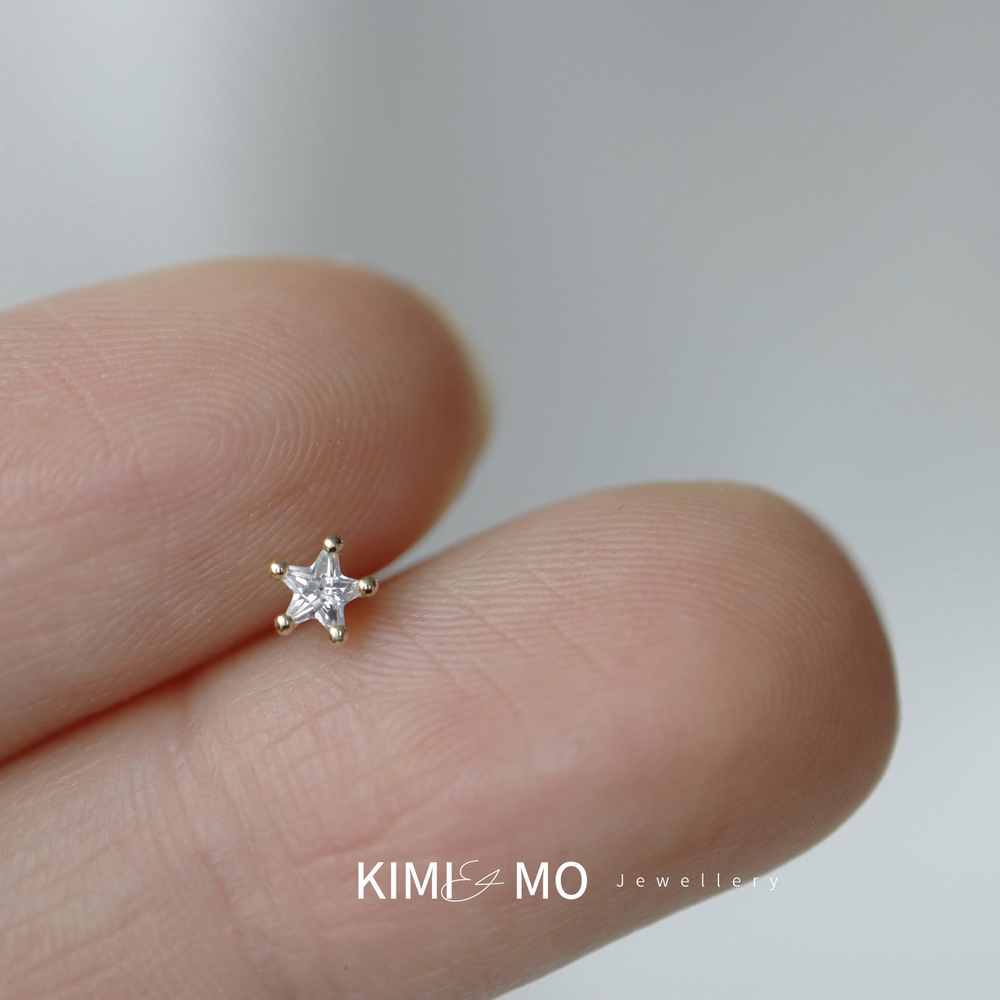 Dainty Star Stud Earrings • 14k Solid Gold, Gold Vermeil & Sterling Silver Minimalist Stud Earring